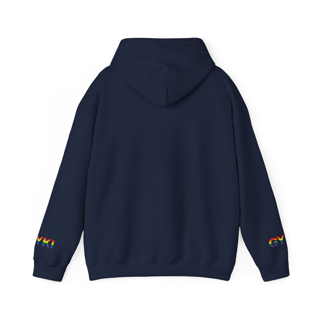 Pride Hooded Sweatshirt, LGBTQ+ Pullover, Unisex Casual Wear, Fun Gift for Pride Month, Inclusive Clothing, Rainbow Apparel