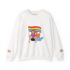 Pride Celebration Crewneck Sweatshirt, LGBTQ Pride Sweatshirt, Colorful Equality Top, Rainbow Sweatshirt, Festival Apparel