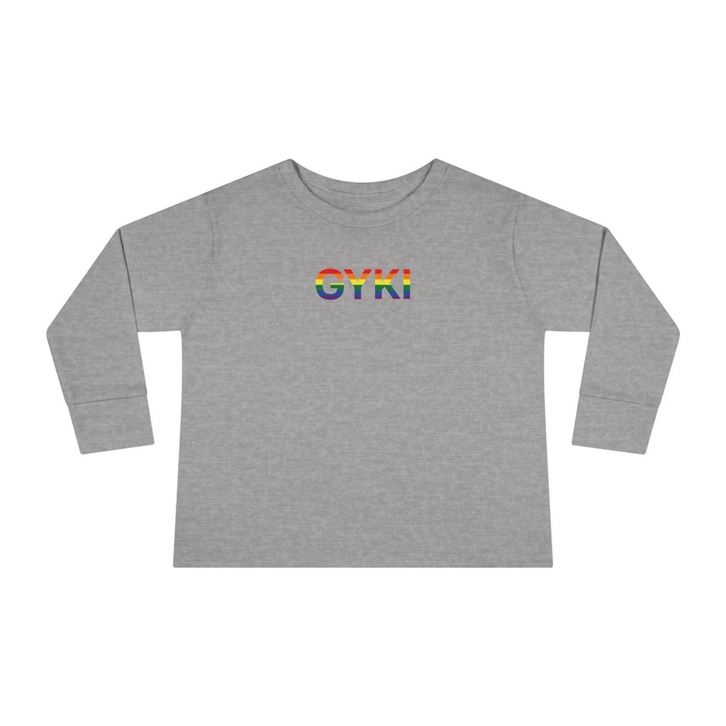 Colorful Rainbow Toddler Long Sleeve Tee, Kids Gift, Birthday Outfit, Pride Apparel, Cute and Comfy Tee for Little Ones