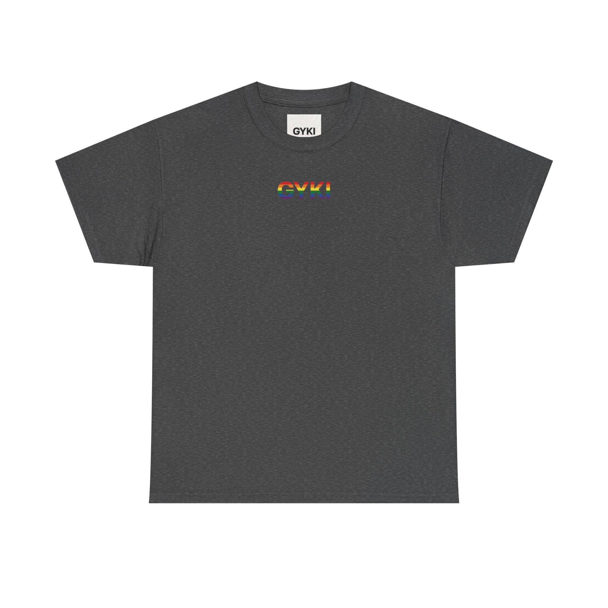 Pride Rainbow Graphic Tee, Unisex Heavy Cotton T-Shirt, LGBTQ+ Apparel, Summer Fashion, Inclusive Gift, Festival Wear, Comfortable Casual