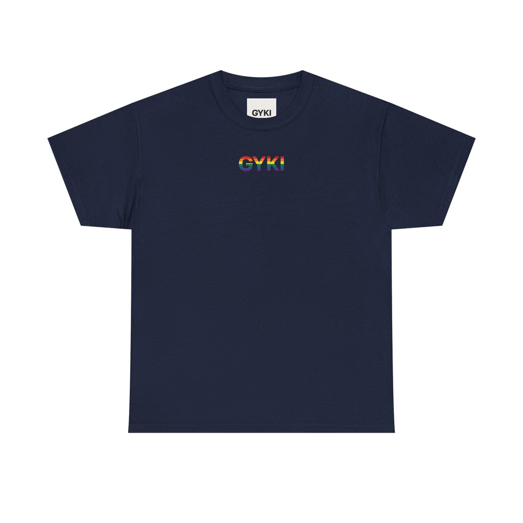 Pride Rainbow Graphic Tee, Unisex Heavy Cotton T-Shirt, LGBTQ+ Apparel, Summer Fashion, Inclusive Gift, Festival Wear, Comfortable Casual