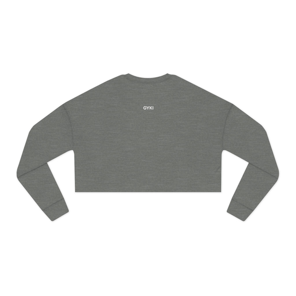 Cropped Sweatshirt with 'GYKI' - Trendy Women's Fashion, Casual Wear, Gift for Her, Spring Style, Relaxed Fit