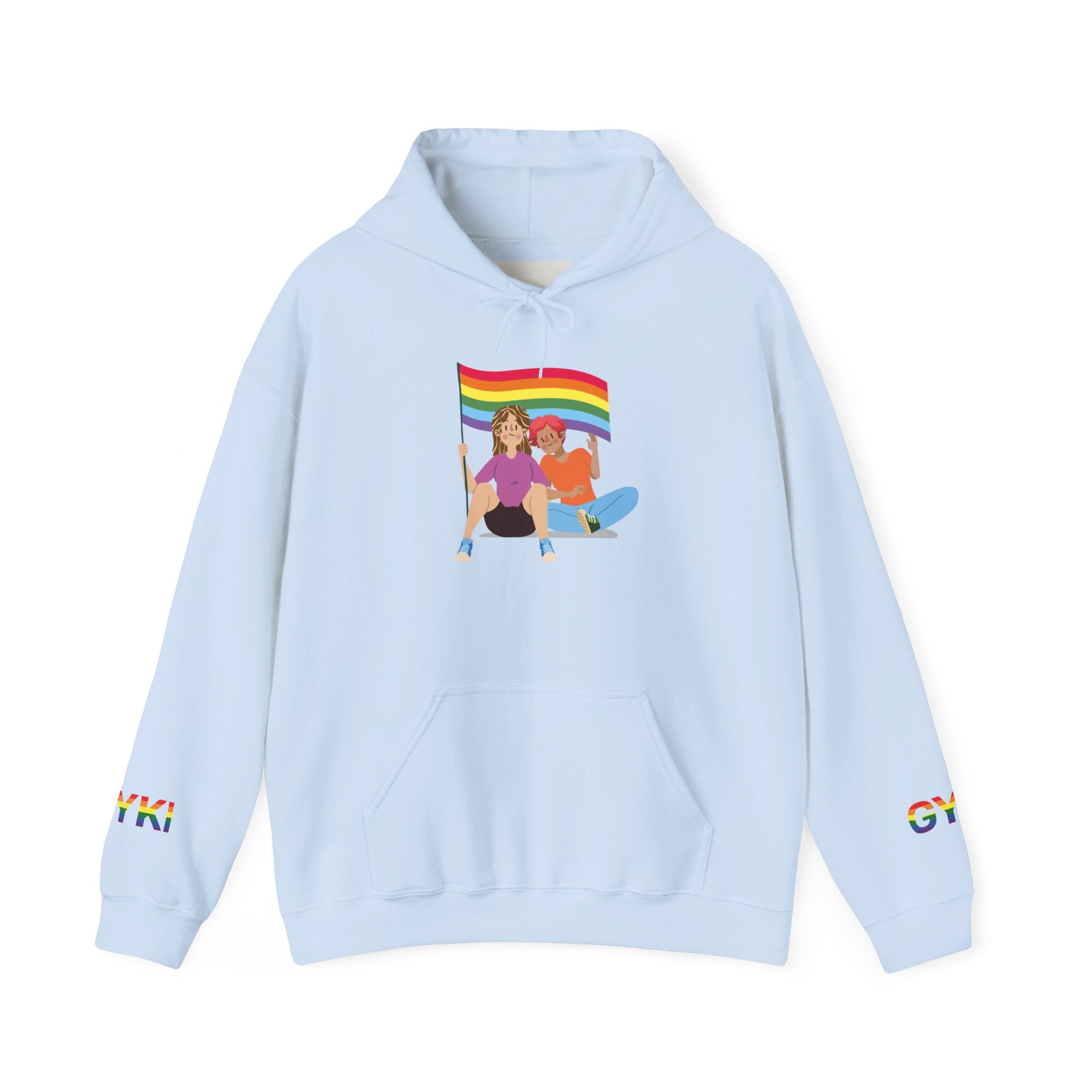 Pride Celebration Hoodie, Unisex Rainbow Sweatshirt for LGBTQ+, Comfortable Gift for Pride Month, Cozy Casual Wear, Fun Summer Apparel