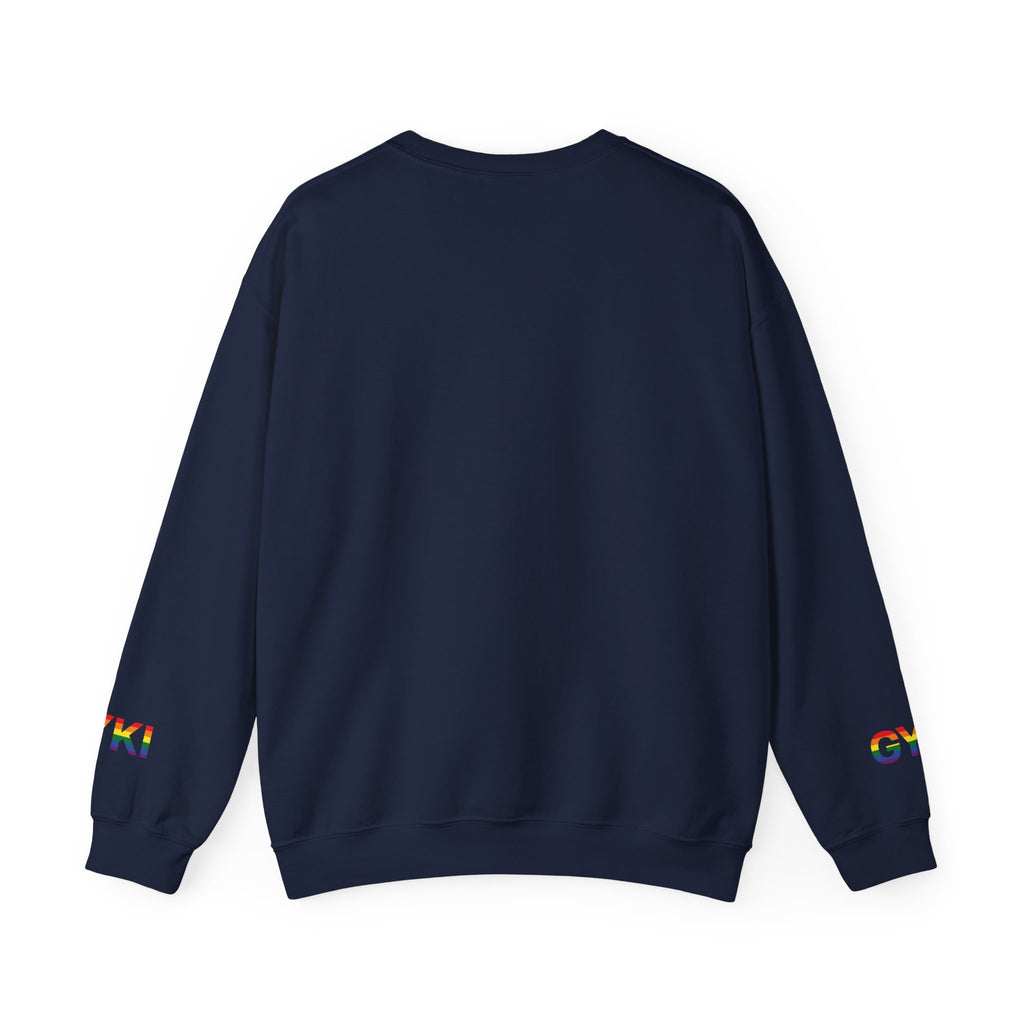 LGBTQ+ Love Unisex Crewneck Sweatshirt, Rainbow Sweatshirt, Pride Apparel, Gender Equality, Cozy LGBTQ Gift, Gender Expression Fashion
