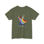 Pride Celebration Tee, Unisex Heavy Cotton Tee, LGBTQ+ Shirt, Rainbow Apparel, Gift for Pride Month, Soft Casual Wear