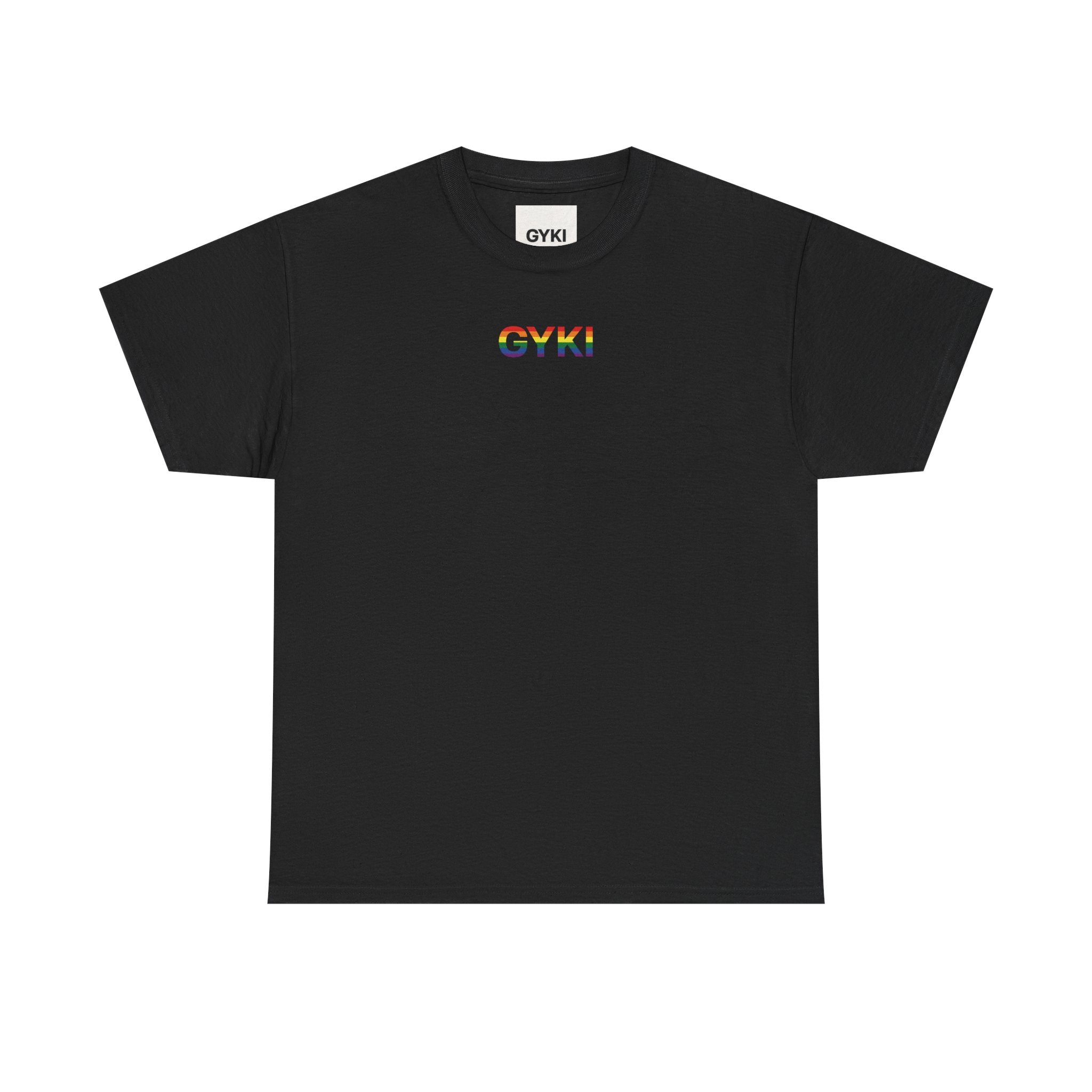 Pride Rainbow Graphic Tee, Unisex Heavy Cotton T-Shirt, LGBTQ+ Apparel, Summer Fashion, Inclusive Gift, Festival Wear, Comfortable Casual