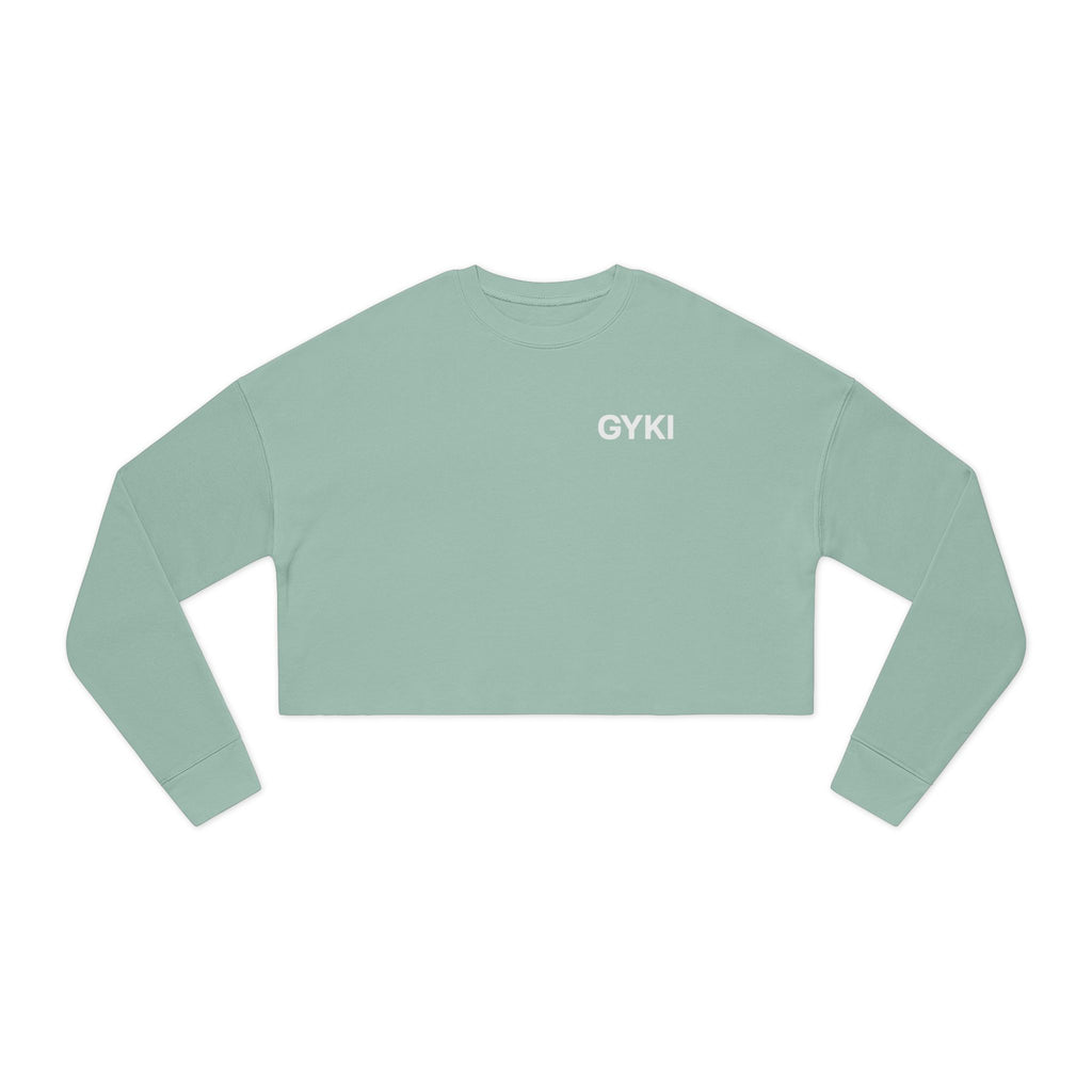 Cropped Sweatshirt with 'GYKI' - Trendy Women's Fashion, Casual Wear, Gift for Her, Spring Style, Relaxed Fit