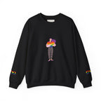 Pride-Themed Unisex Crewneck Sweatshirt, LGBTQ+ Gift, Rainbow Art Sweatshirt, Comfortable Casual Wear, Perfect for Pride Month