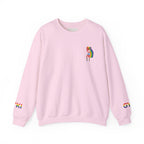 Colorful Rainbow Cat Unisex Crewneck Sweatshirt, Cozy Gift for Cat Lovers, Pride Apparel, Unique Fashion, Everyday Wear