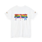 Pride Celebration Tee, Unisex Heavy Cotton Tee, LGBTQ+ Apparel, Rainbow Design Shirt, Equality T-Shirt, Gift for Pride Month