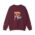Pride Rainbow Crewneck Sweatshirt, LGBTQ+ Apparel, Unisex Sweatshirt, Celebration Outfit, Comfortable Fashion, Gift for Pride Month