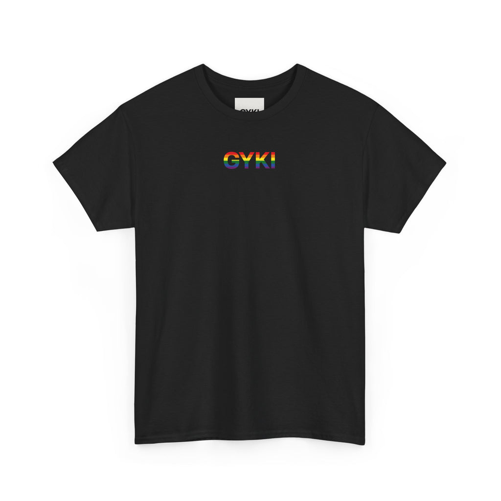 Pride Celebration Tee, Unisex Heavy Cotton Shirt, LGBTQ+ Activism Apparel, Gift for Pride Month, Rainbow Graphic T-Shirt