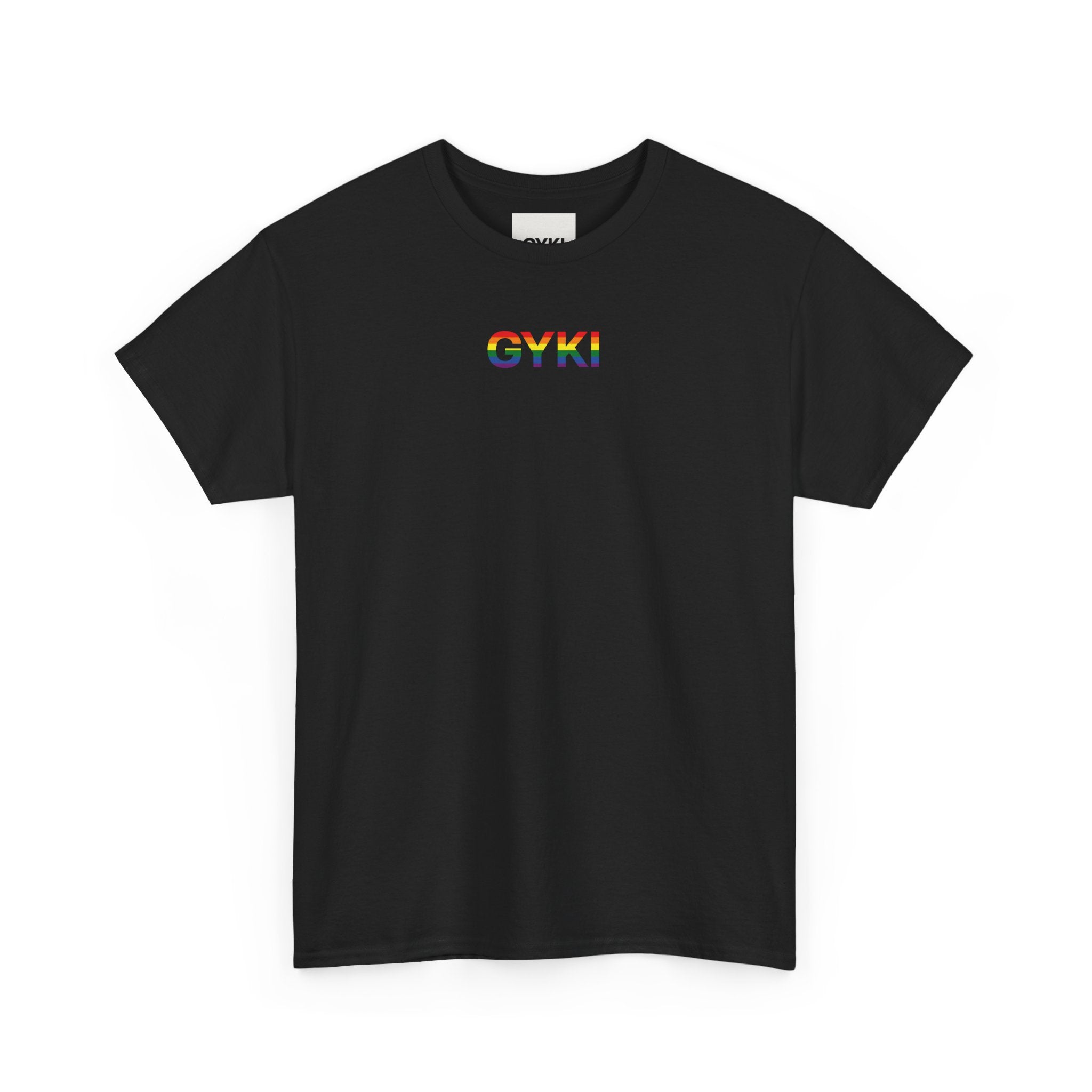 Pride Celebration Tee, Unisex Heavy Cotton Shirt, LGBTQ+ Activism Apparel, Gift for Pride Month, Rainbow Graphic T-Shirt
