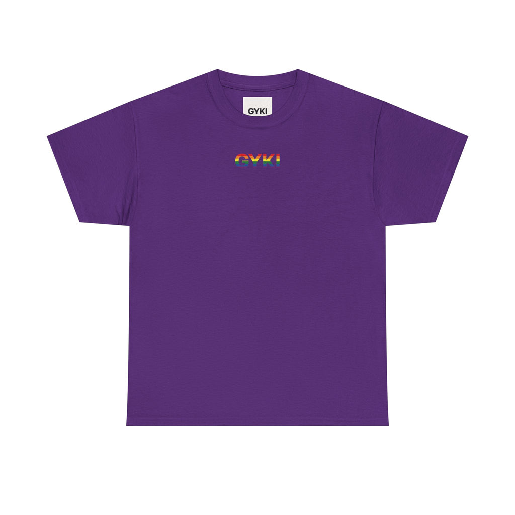 Pride Rainbow Graphic Tee, Unisex Heavy Cotton T-Shirt, LGBTQ+ Apparel, Summer Fashion, Inclusive Gift, Festival Wear, Comfortable Casual