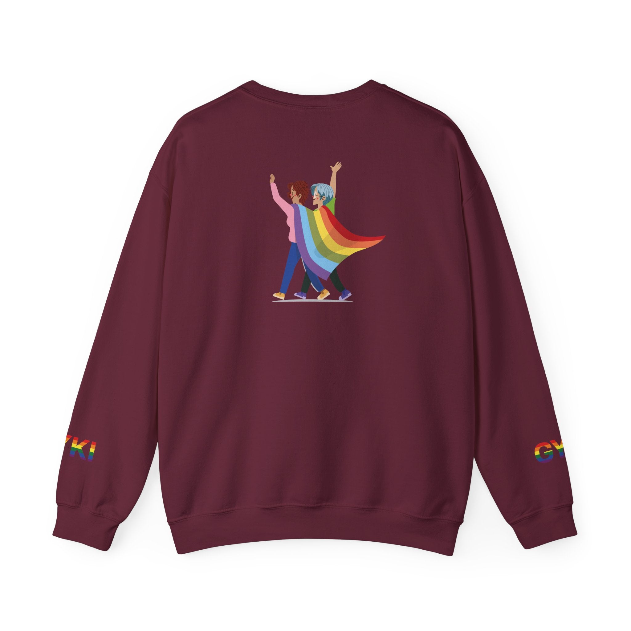 Pride Celebration Crewneck Sweatshirt, Unisex Sweatshirt, LGBTQ+ Apparel, Rainbow Sweatshirt, Equality Gift, Cozy Layering