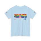 Pride Celebration Tee, Unisex Heavy Cotton Tee, LGBTQ+ Apparel, Rainbow Design Shirt, Equality T-Shirt, Gift for Pride Month