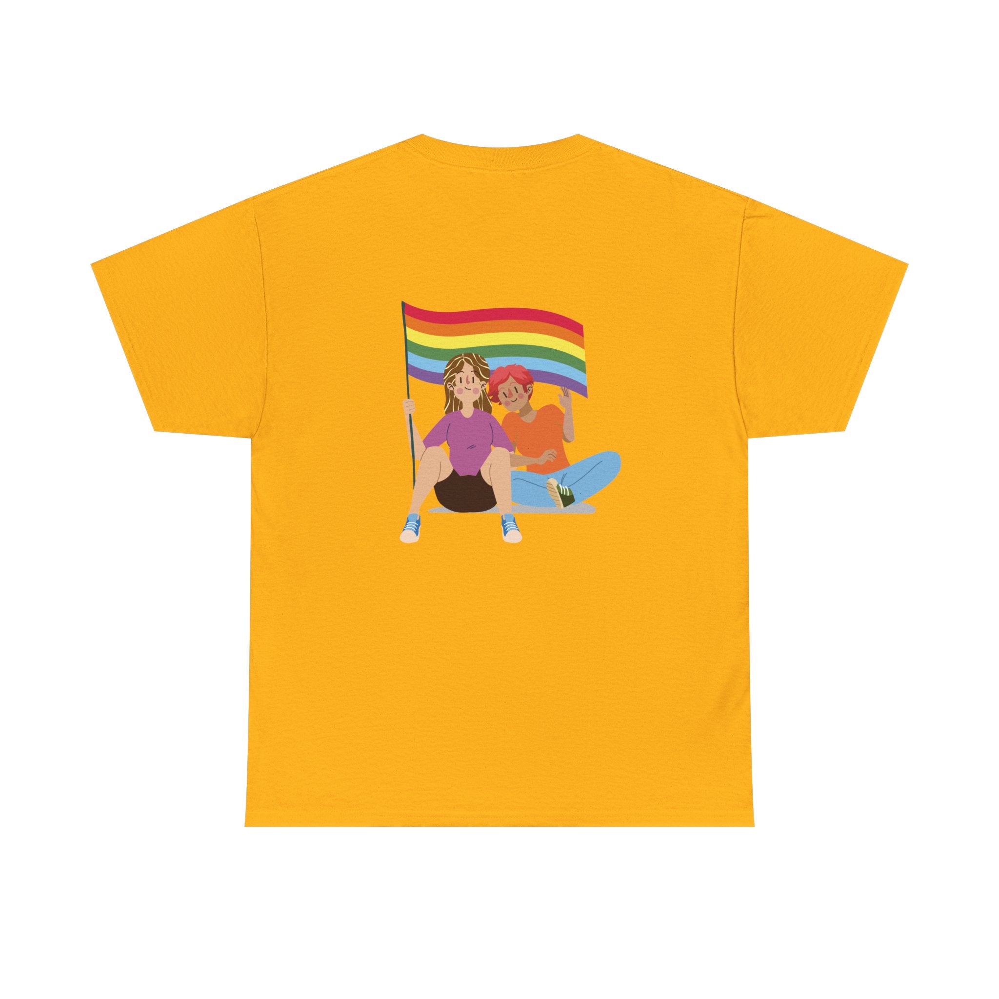 Pride Celebration Unisex Tee, LGBTQ+ T-Shirt, Rainbow Graphic Tee, Gift for Pride Month, Comfortable Cotton Top