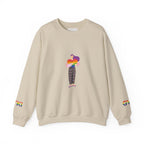 Pride-Themed Unisex Crewneck Sweatshirt, LGBTQ+ Gift, Rainbow Art Sweatshirt, Comfortable Casual Wear, Perfect for Pride Month