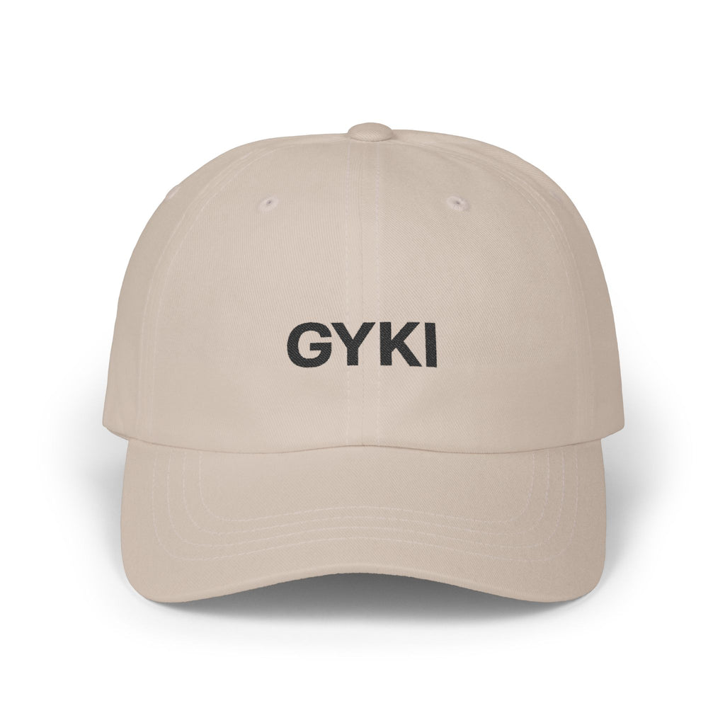 Stylish Dad Cap with GYKI Embroidery, Casual Dad Hat, Summer Accessory, Gift for Dads, Everyday Wear, Trendy Headwear