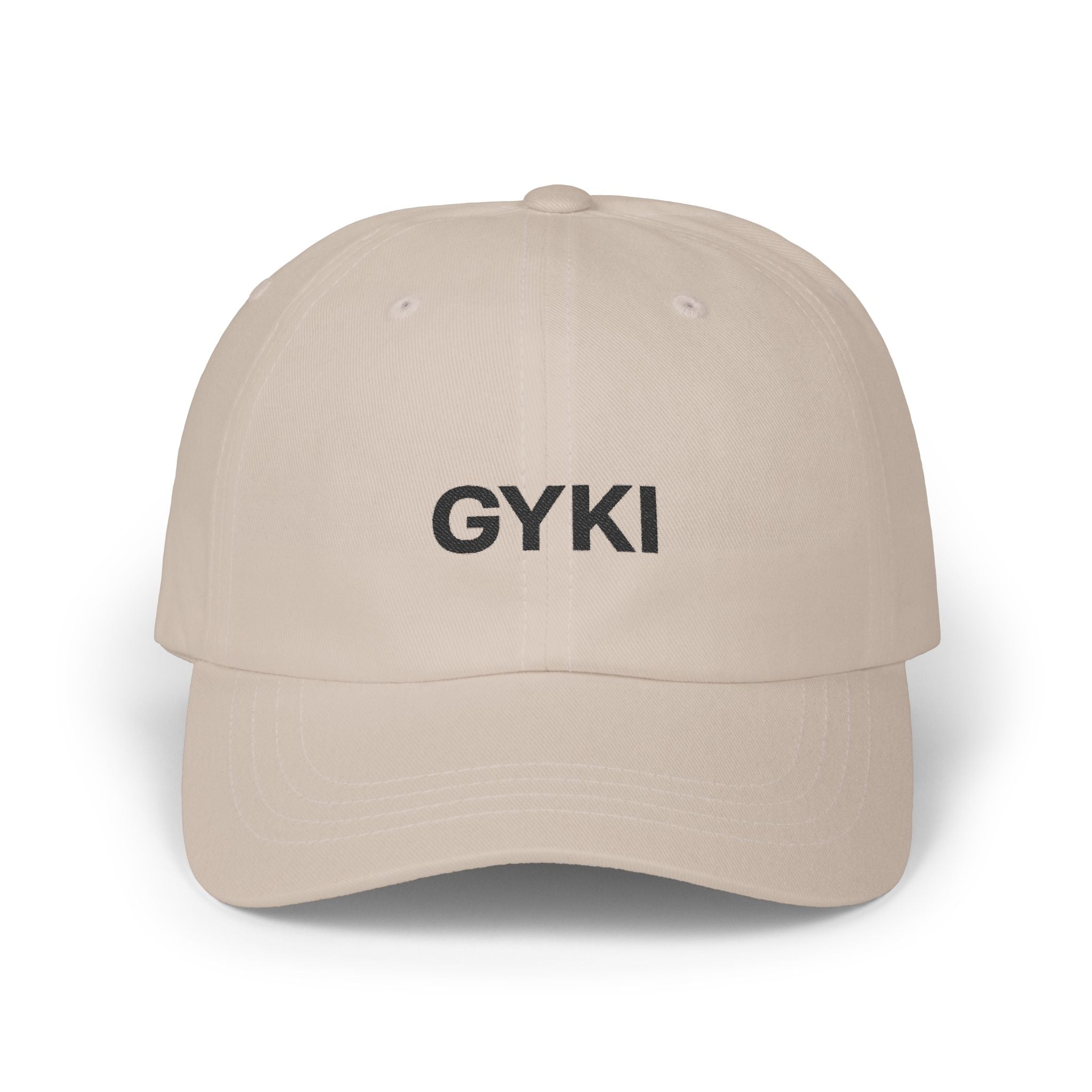 Stylish Dad Cap with GYKI Embroidery, Casual Dad Hat, Summer Accessory, Gift for Dads, Everyday Wear, Trendy Headwear