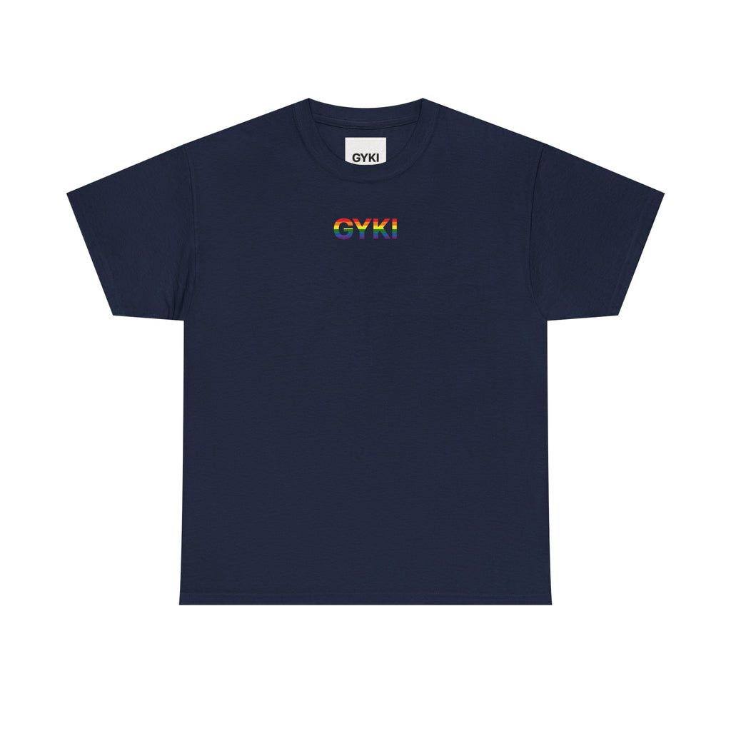 Unisex Heavy Cotton Tee with Love Embrace Design, LGBTQ Pride Shirt, Everyday Casual Wear, Gift for Friends, Inclusive Apparel