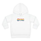 Rainbow Pride Toddler Fleece Hoodie - Cute Cozy Apparel for Kids, LGBTQ+ Support, Gift for Birthdays, Celebrations, and Playdates