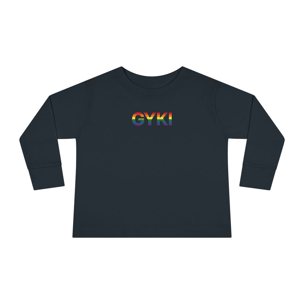 Colorful Rainbow Toddler Long Sleeve Tee, Kids Gift, Birthday Outfit, Pride Apparel, Cute and Comfy Tee for Little Ones