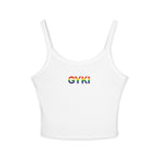 Women’s Rainbow Graphic Spaghetti Strap Tank Top, Casual Summer Top, Pride Apparel, LGBTQ+ Celebration Wear, Festival Fashion