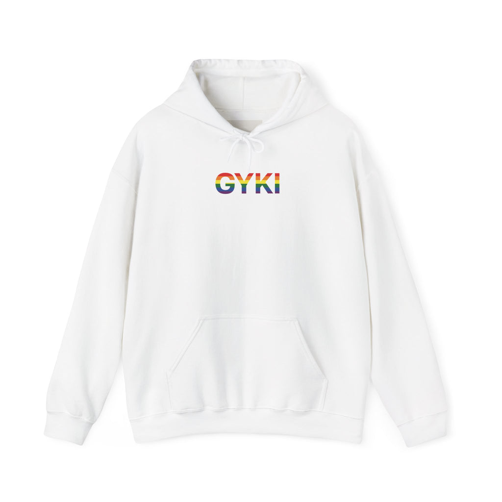 Rainbow Pride Hooded Sweatshirt, Unisex Hoodie, LGBTQ+ Apparel, Cozy Sweatshirt, Gift for Pride Month, Casual Streetwear