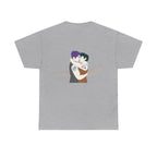 Unisex Heavy Cotton Tee with Love Embrace Design, LGBTQ Pride Shirt, Everyday Casual Wear, Gift for Friends, Inclusive Apparel