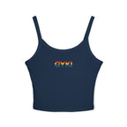 Women’s Rainbow Graphic Spaghetti Strap Tank Top, Casual Summer Top, Pride Apparel, LGBTQ+ Celebration Wear, Festival Fashion