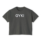 Stylish Women's Boxy Tee with GYKI Design - Trendy Fashion Statement, Casual Wear, Unique Gift
