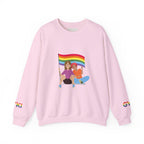 Pride Celebration Crewneck Sweatshirt, LGBTQ Pride Sweatshirt, Colorful Equality Top, Rainbow Sweatshirt, Festival Apparel