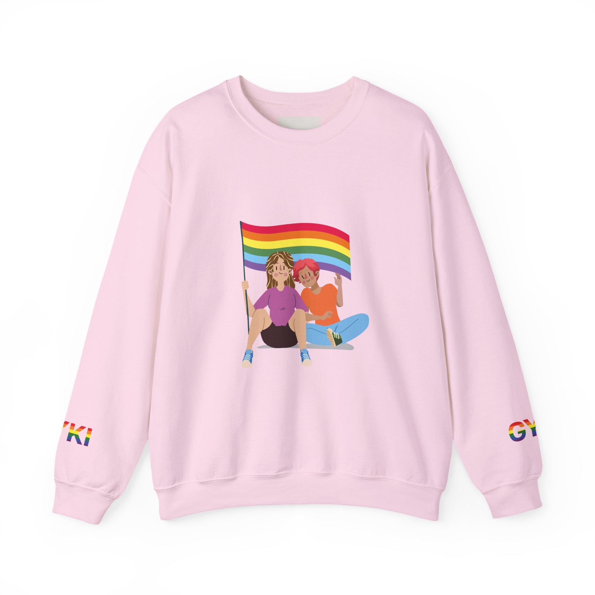 Pride Celebration Crewneck Sweatshirt, LGBTQ Pride Sweatshirt, Colorful Equality Top, Rainbow Sweatshirt, Festival Apparel