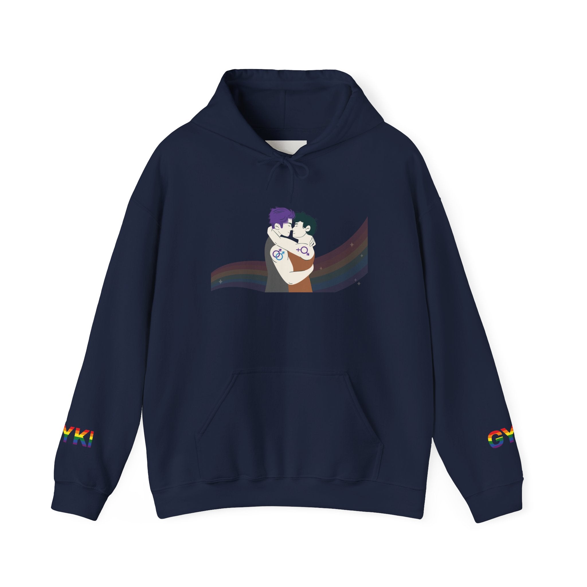 Whimsical Cartoon Duo Unisex Hoodie, Cozy Sweatshirt, Ideal Gift for Friends, Fun Fashion for All, Great for Events and Gatherings