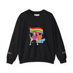 Pride Celebration Crewneck Sweatshirt, LGBTQ Pride Sweatshirt, Colorful Equality Top, Rainbow Sweatshirt, Festival Apparel