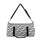 Stylish Monochrome Duffel Bag - Gym, Travel, Sports Gear, Weekend Getaways, Personalized Bag, Trendy Accessory