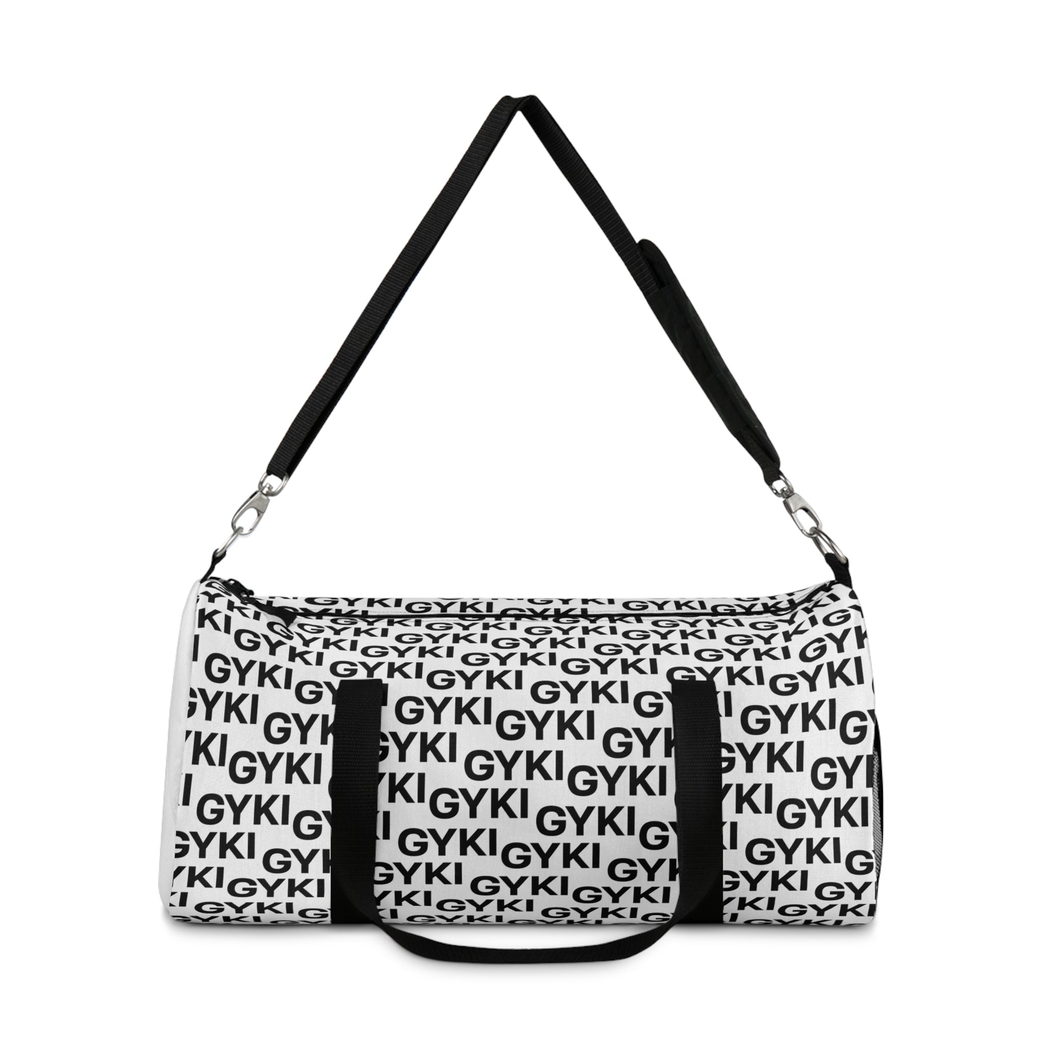 Stylish Monochrome Duffel Bag - Gym, Travel, Sports Gear, Weekend Getaways, Personalized Bag, Trendy Accessory