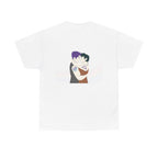 Unisex Heavy Cotton Tee with Love Embrace Design, LGBTQ Pride Shirt, Everyday Casual Wear, Gift for Friends, Inclusive Apparel