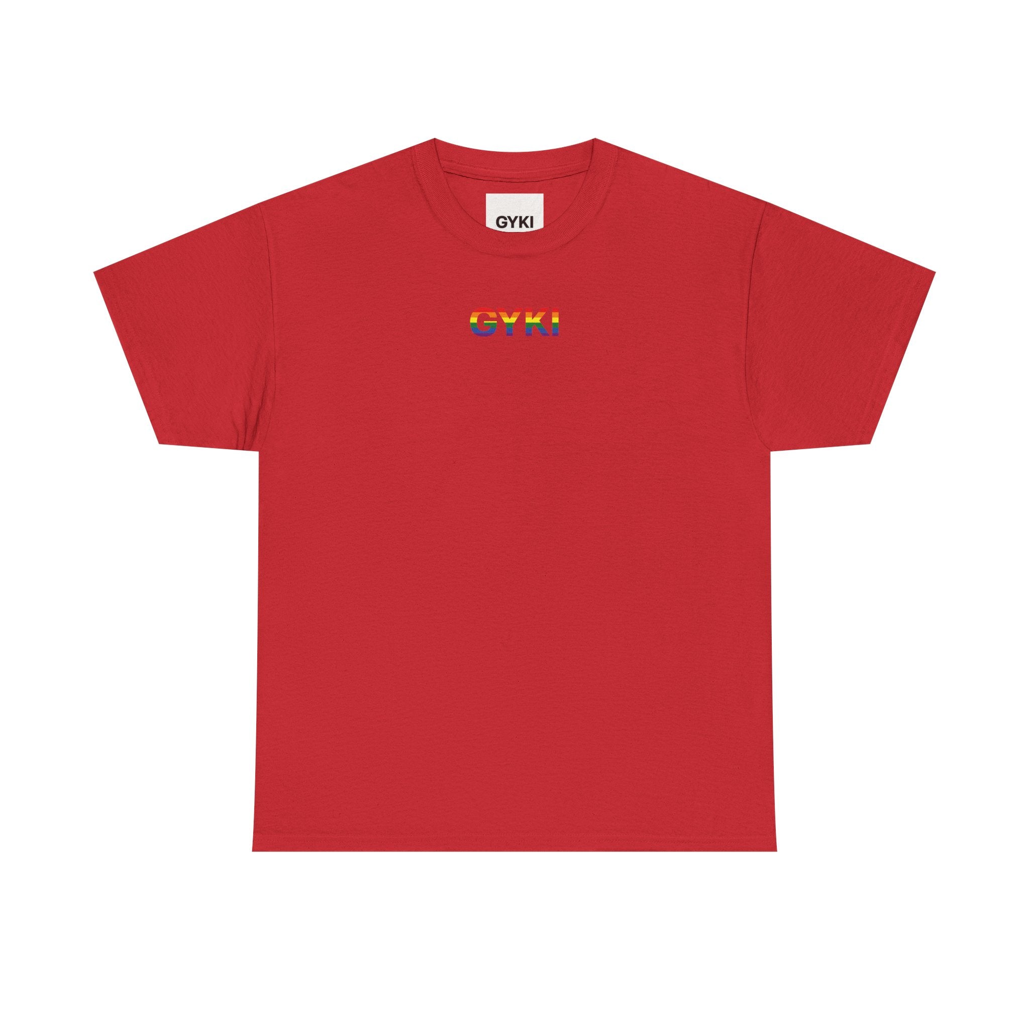 Unisex Heavy Cotton Tee with Love Embrace Design, LGBTQ Pride Shirt, Everyday Casual Wear, Gift for Friends, Inclusive Apparel