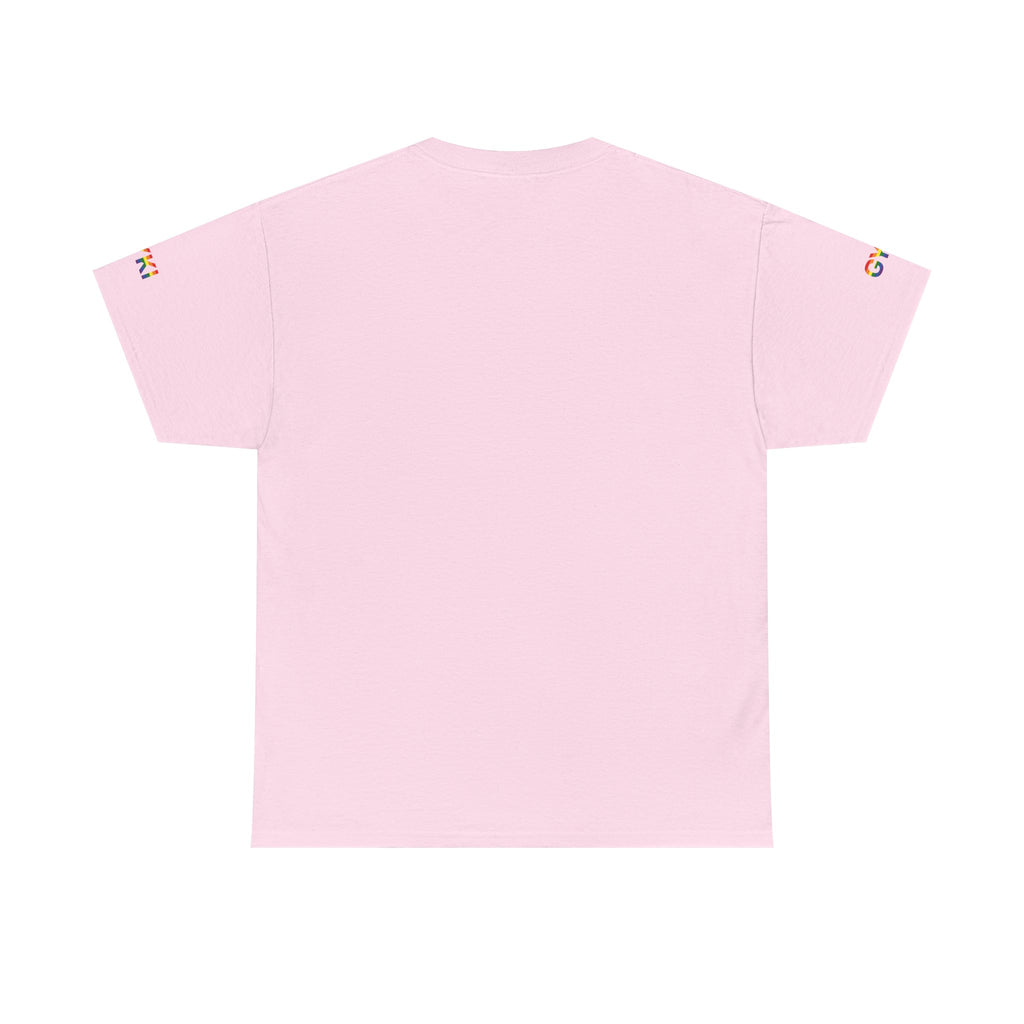 Pride Love Unisex Heavy Cotton Tee, LGBTQ+ Pride Shirt, Rainbow Graphic Tee, Gay Pride Apparel, Couples T-shirt, Inclusive Fashion