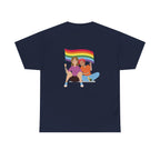 Pride Celebration Unisex Tee, LGBTQ+ T-Shirt, Rainbow Graphic Tee, Gift for Pride Month, Comfortable Cotton Top