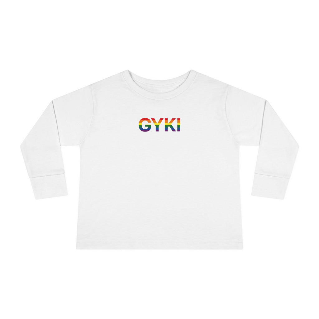 Colorful Rainbow Toddler Long Sleeve Tee, Kids Gift, Birthday Outfit, Pride Apparel, Cute and Comfy Tee for Little Ones