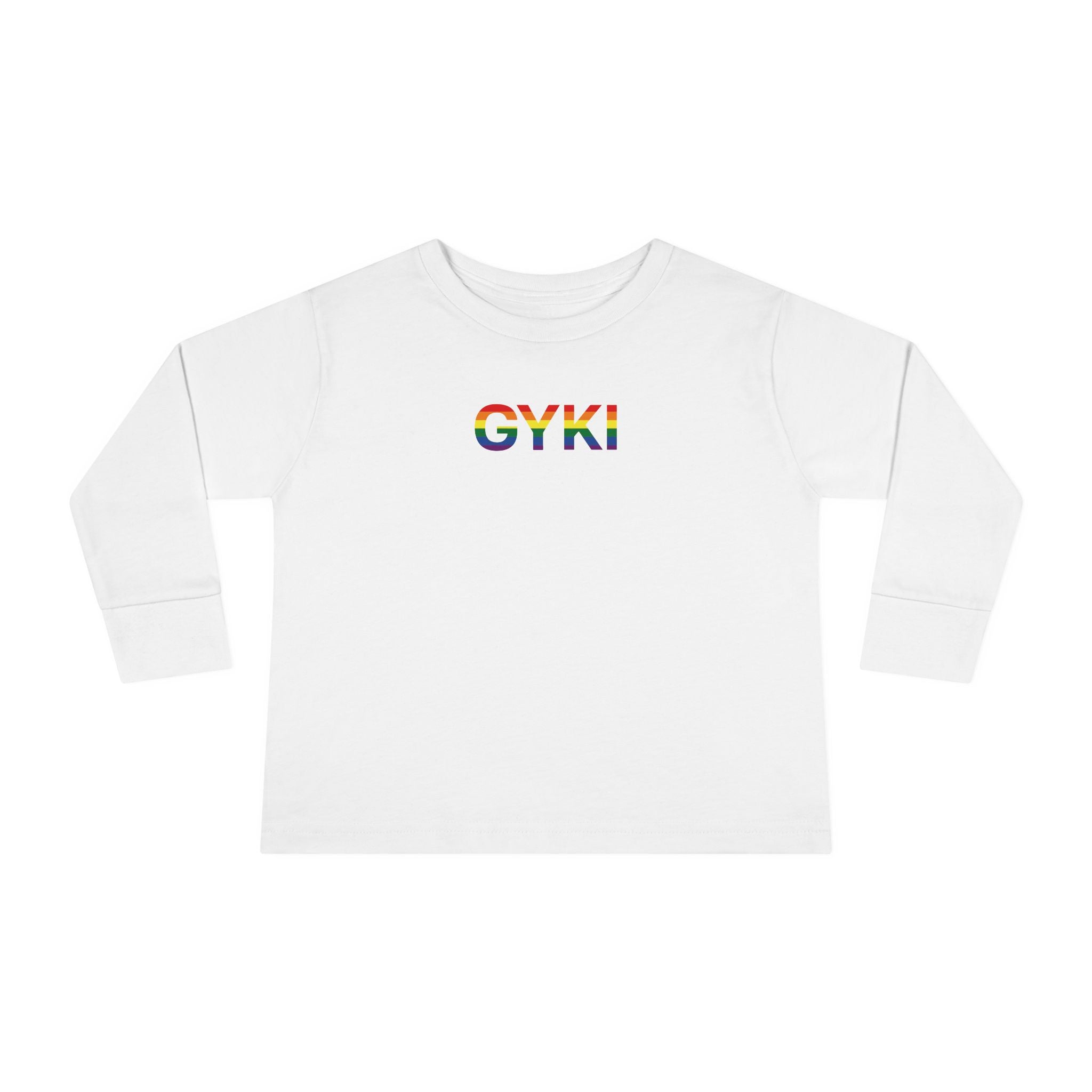 Colorful Rainbow Toddler Long Sleeve Tee, Kids Gift, Birthday Outfit, Pride Apparel, Cute and Comfy Tee for Little Ones