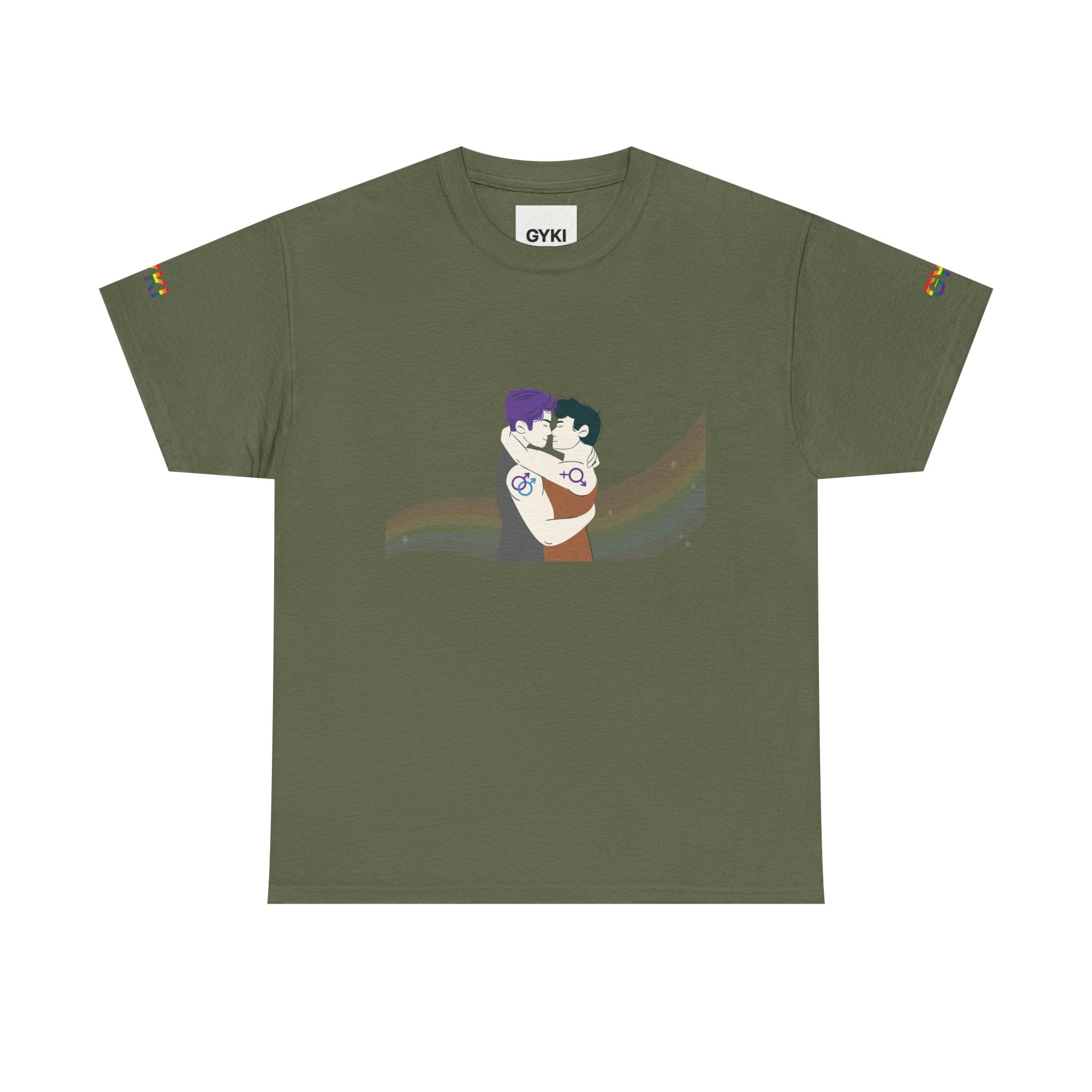 Embrace Art Unisex T-Shirt, Comfortable Cotton Tee, Casual Wear, Gift for Couples, Unique Artwork Tee