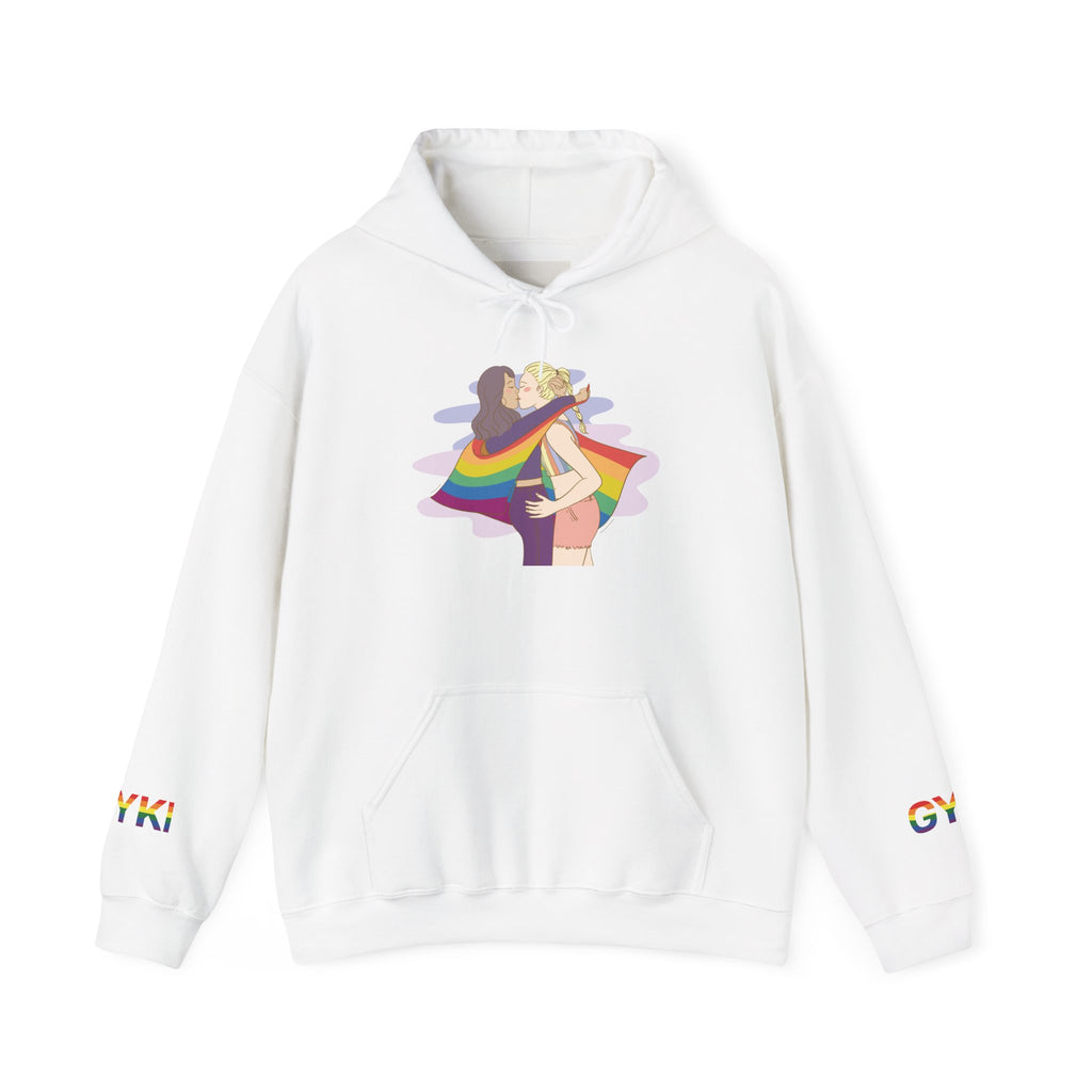 Pride Romance Hoodie | Cozy LGBTQ+ Sweatshirt, Love & Equality Apparel, Chill LGBTQ Gifts, Festival Outfits, Unisex Comfort