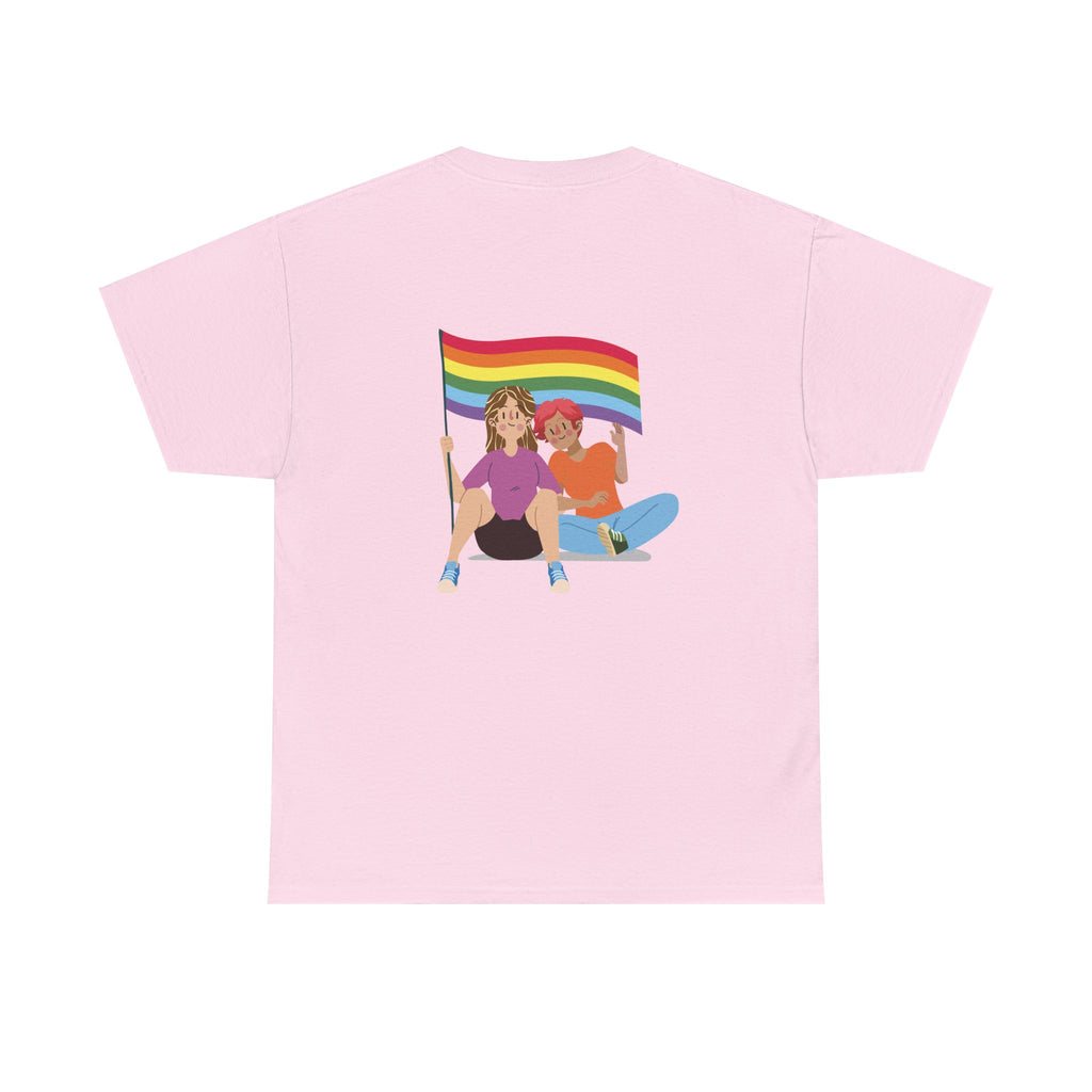 Pride Celebration Unisex Tee, LGBTQ+ T-Shirt, Rainbow Graphic Tee, Gift for Pride Month, Comfortable Cotton Top