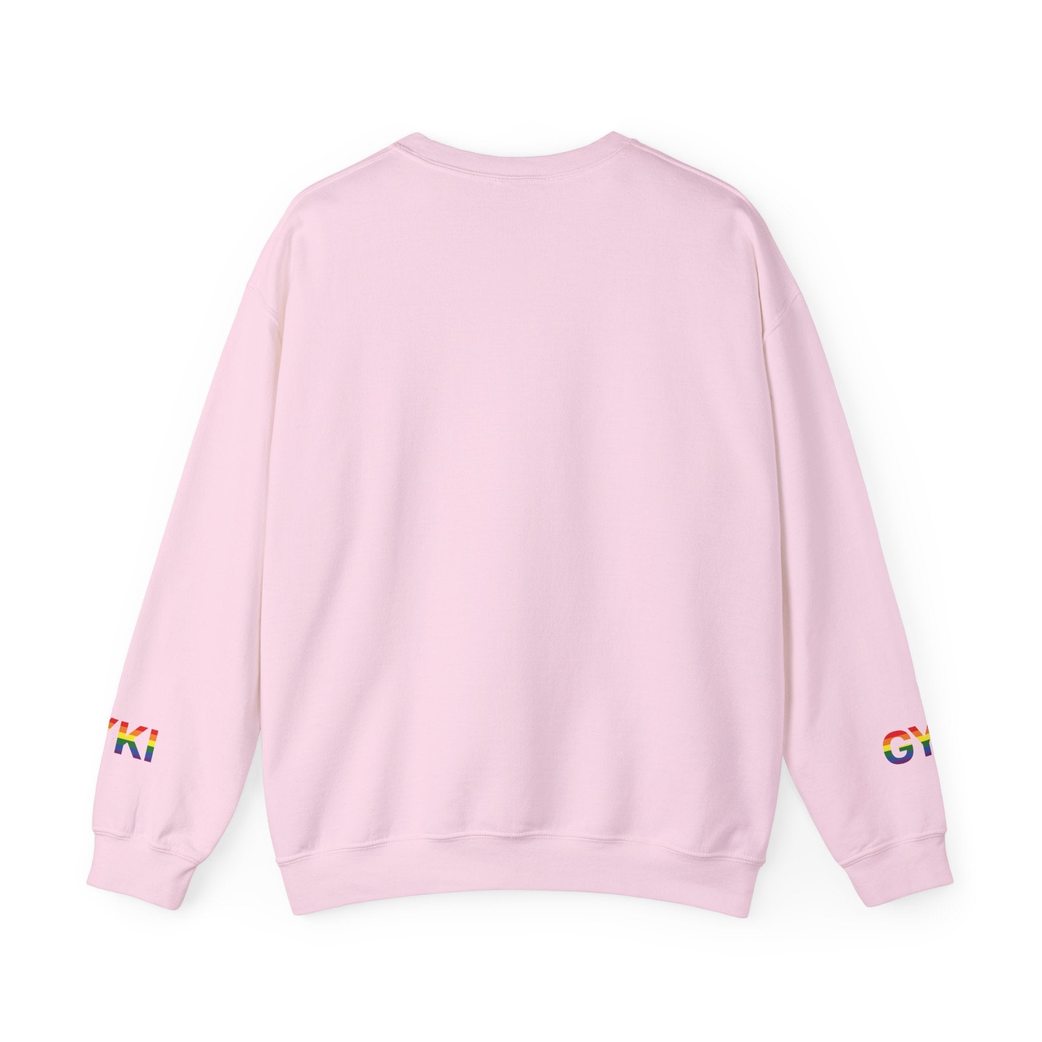 Pride-Themed Unisex Crewneck Sweatshirt, LGBTQ+ Gift, Rainbow Art Sweatshirt, Comfortable Casual Wear, Perfect for Pride Month