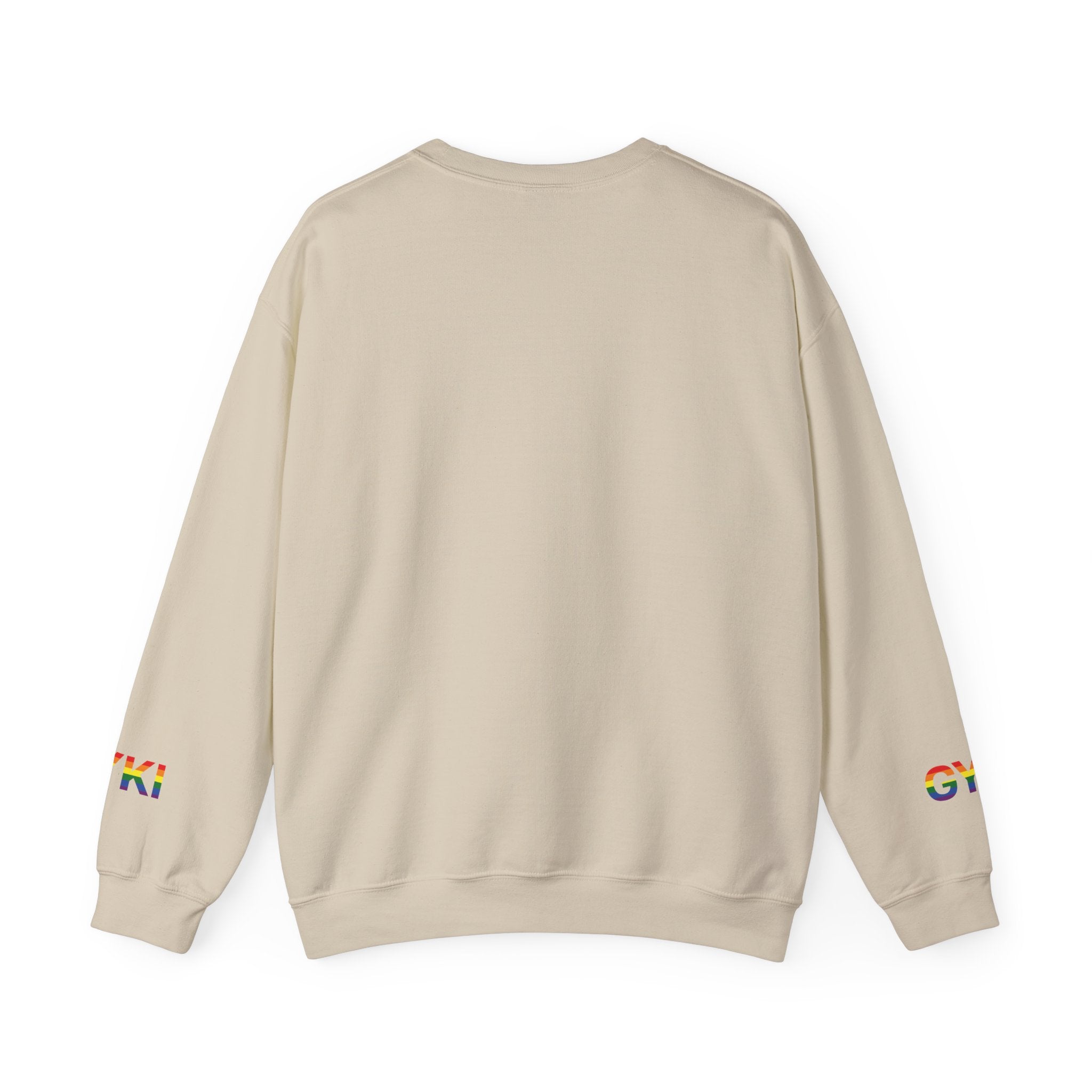 Pride-Themed Unisex Crewneck Sweatshirt, LGBTQ+ Gift, Rainbow Art Sweatshirt, Comfortable Casual Wear, Perfect for Pride Month