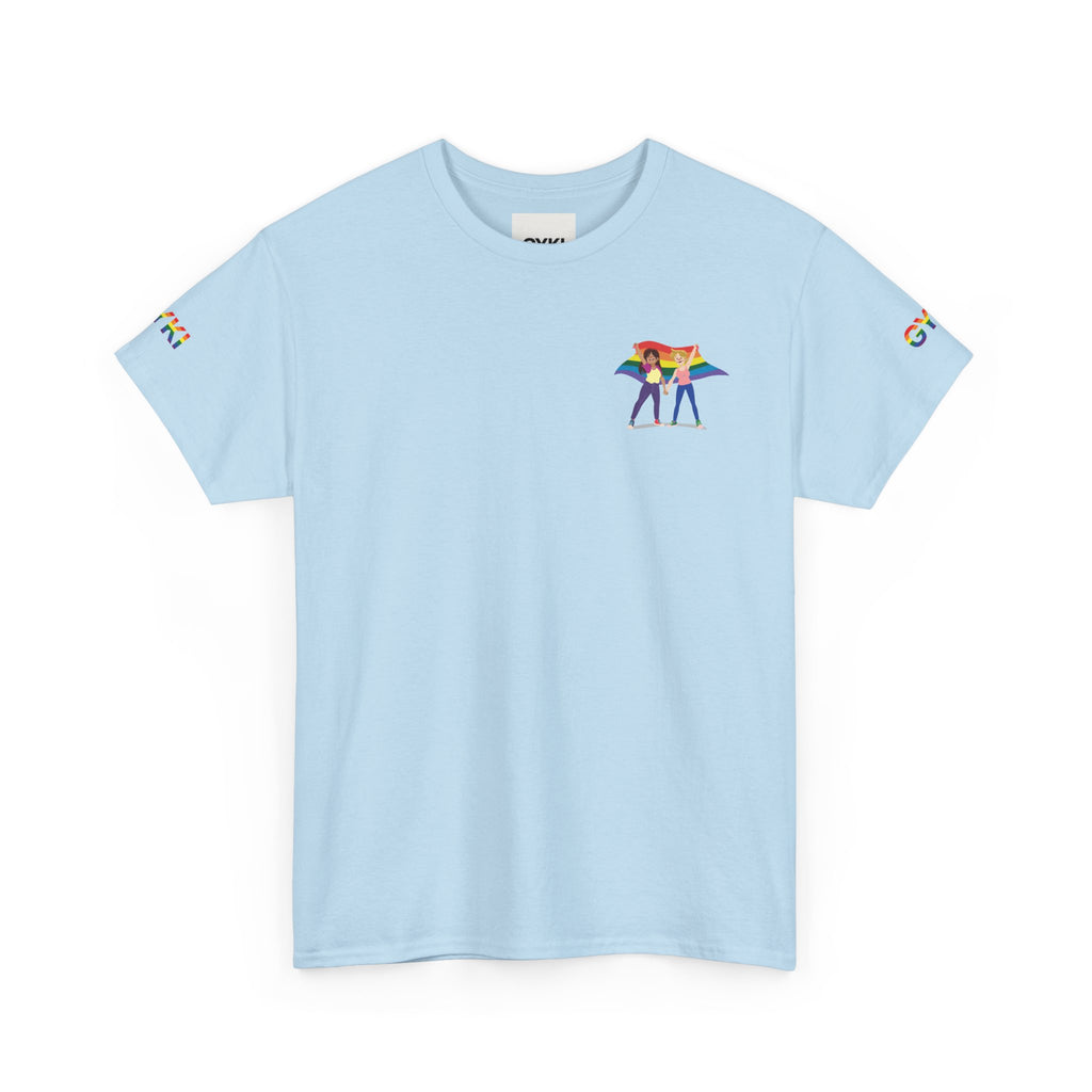 Artistic Unisex Heavy Cotton Tee, Casual Wear, Themed Gift, Comfortable Everyday Tee, Vibrant Design, Ideal for Festivals